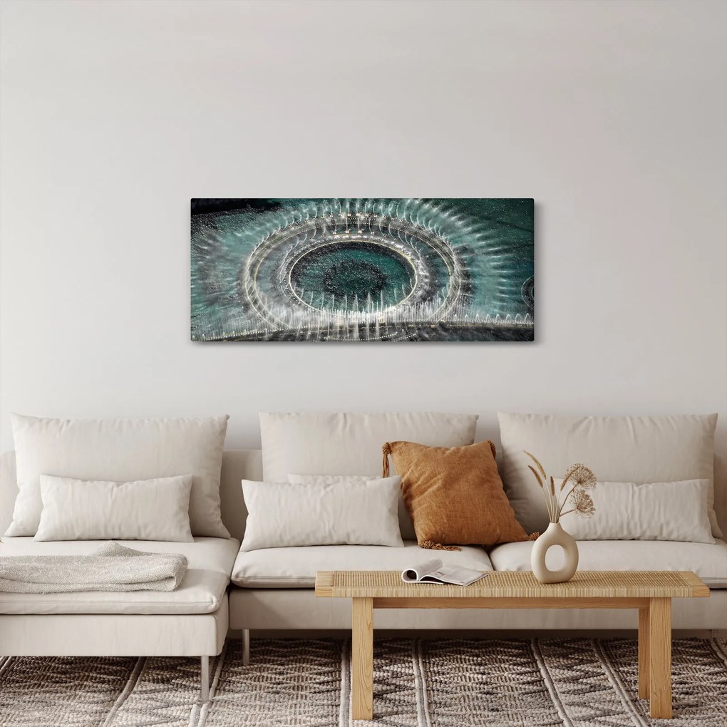 Obraz fontány (120x50 cm)
