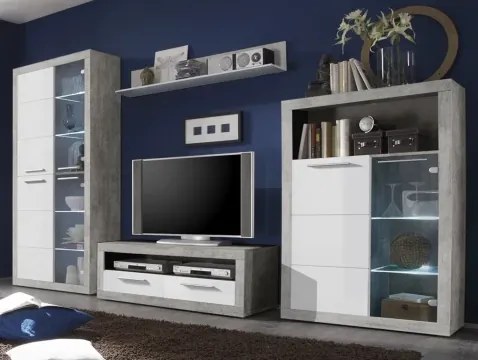 Obývacia stena Stone, s osvetlením%