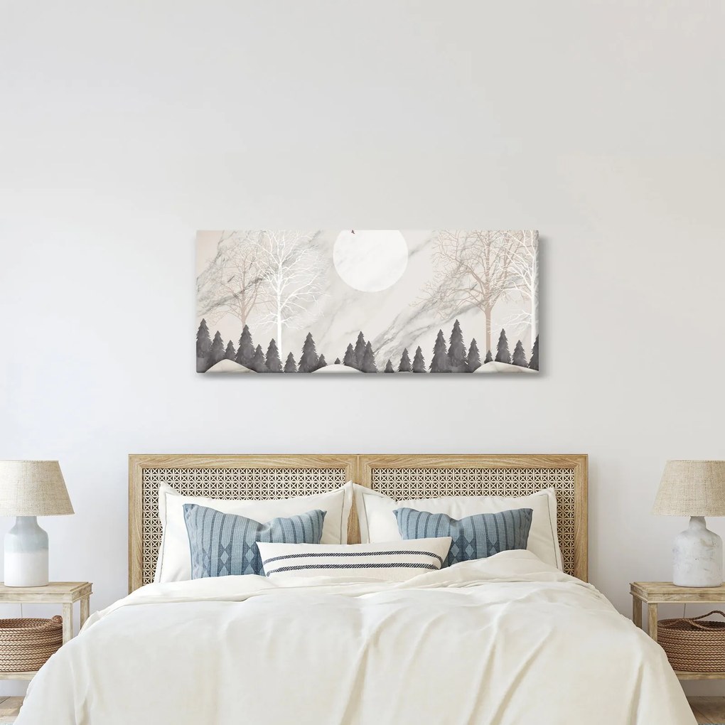 Obraz - Zimná krajina (120x50 cm)