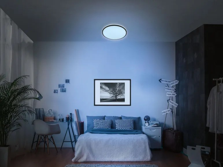 Livarno home Stropné LED svietidlo (hviezdna obloha/čierny lem)  (100353852)