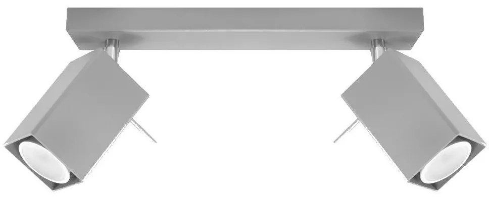 Sollux SL.0456 - Bodové svietidlo MERIDA 2xGU10/40W/230V šedá