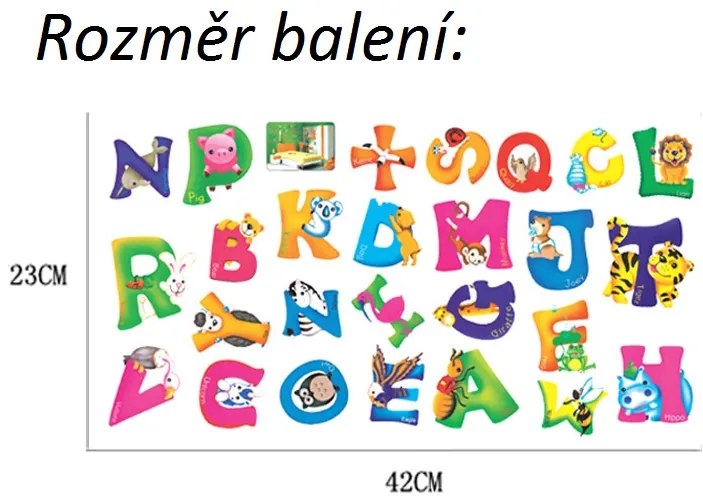 Veselá Stena Samolepka Malá Abeceda