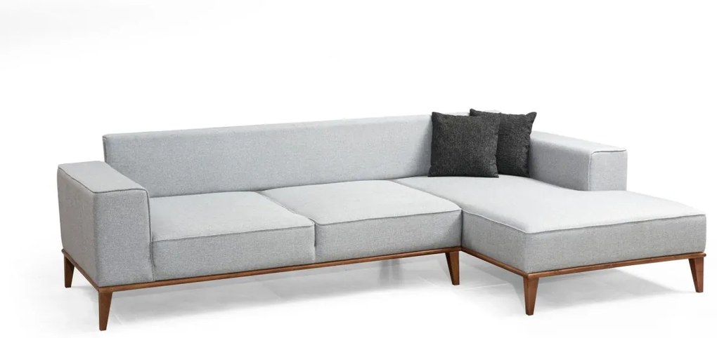 Rohová pohovka Montana svetlošedá