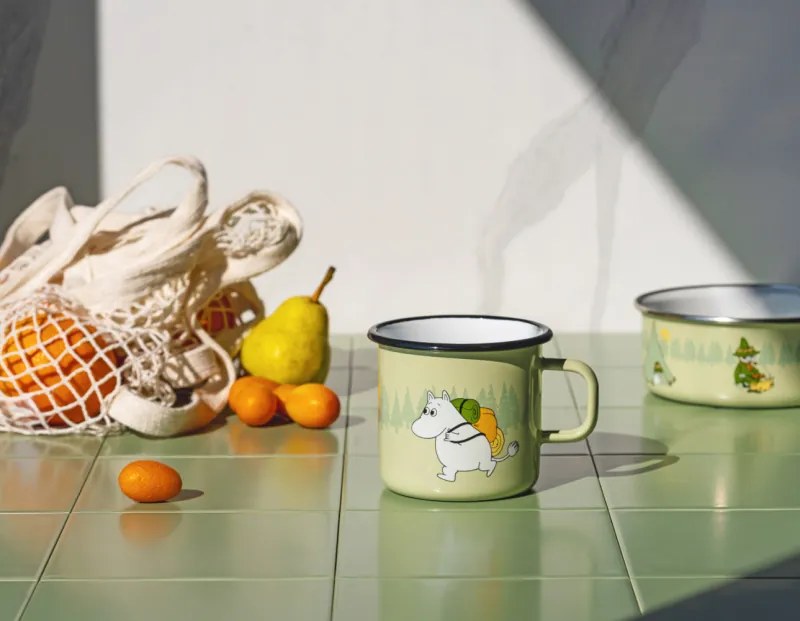 Hrnček Moomin Campers 0,55l, smalt / zelený