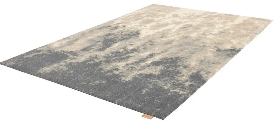 Sivo-béžový vlnený koberec 200x300 cm Niagara graphite – Agnella