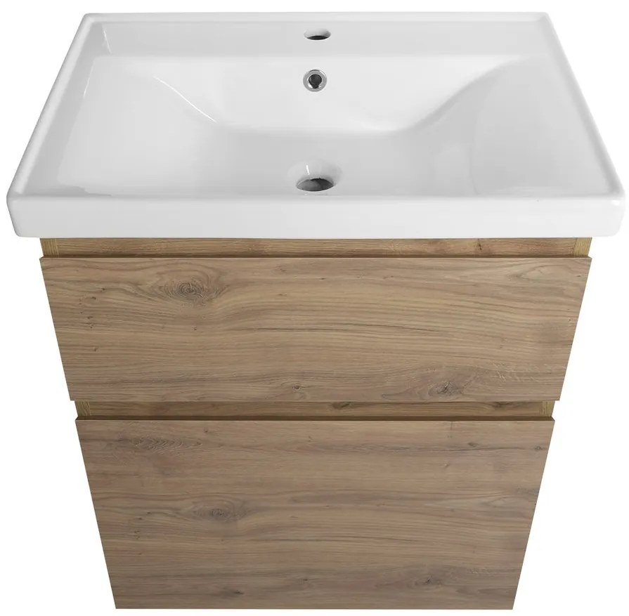 Aqualine Aqualine, ALTAIR umývadlová skrinka 61,5x72,5x45cm, dub emporio, AI365