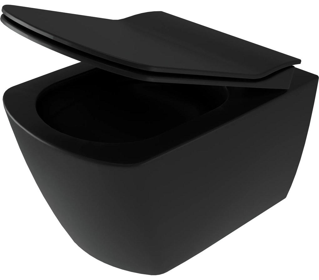Deante Blur, záchodová WC misa s funkciou bidetu 525x372x349 mm, čierna matná, DEA-CDZ_NWPW