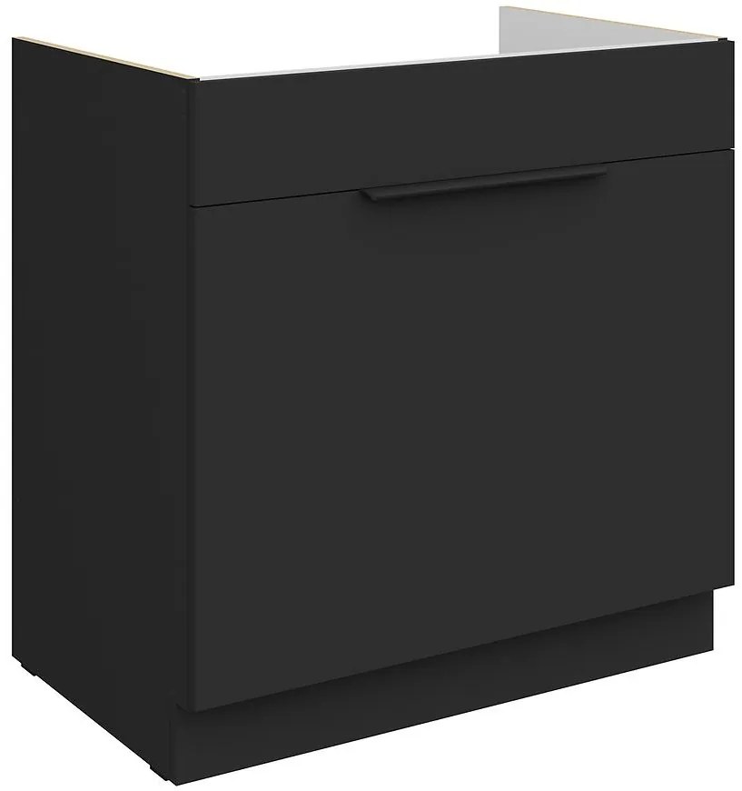 Kuchynská skrinka Aria-Bl/Bl Anti Fingerprint 80zl 1s Bb