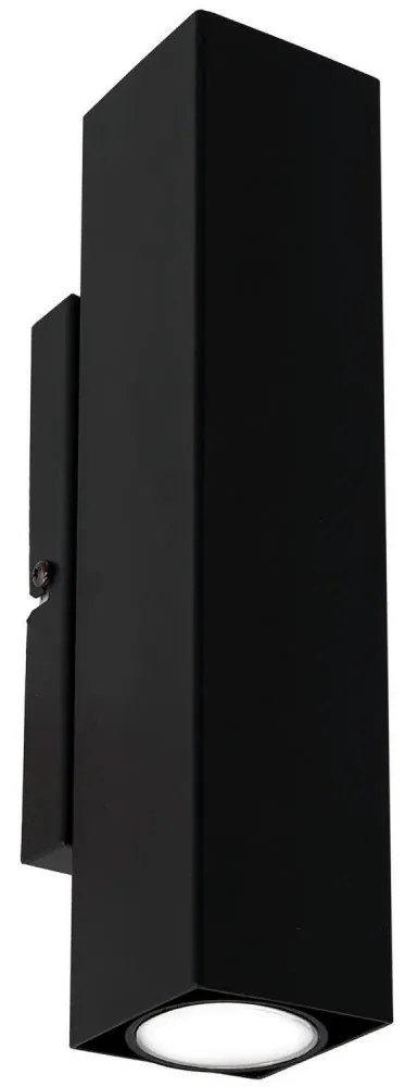 Luminex Nástenné svietidlo WALL 2xGU10/8W/230V čierna LU3120