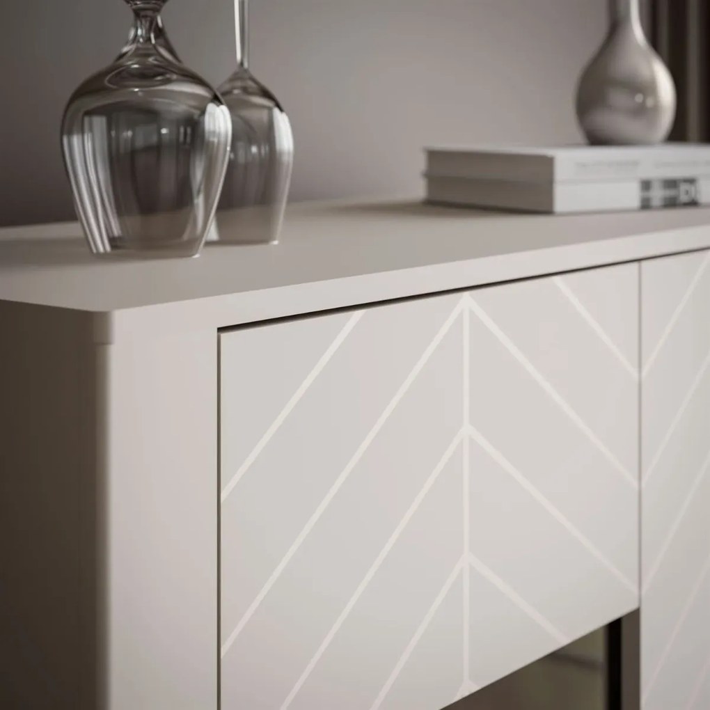 DVOJDVEROVÁ PRESKLENÁ VITRÍNA SALOME KAŠMÍR 103 cm