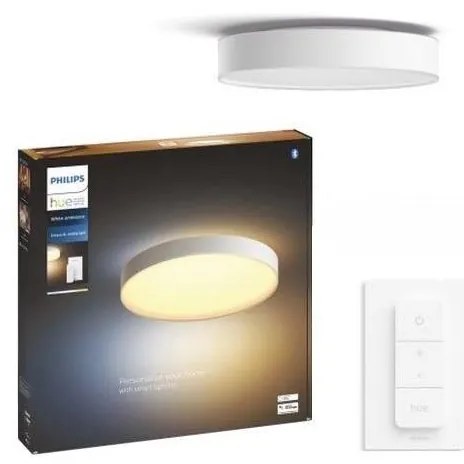 Philips - stmievateľné LED stropné svietidlo Hue ENRAVE XL LED/48W/230V biela + diaľkové ovládanie