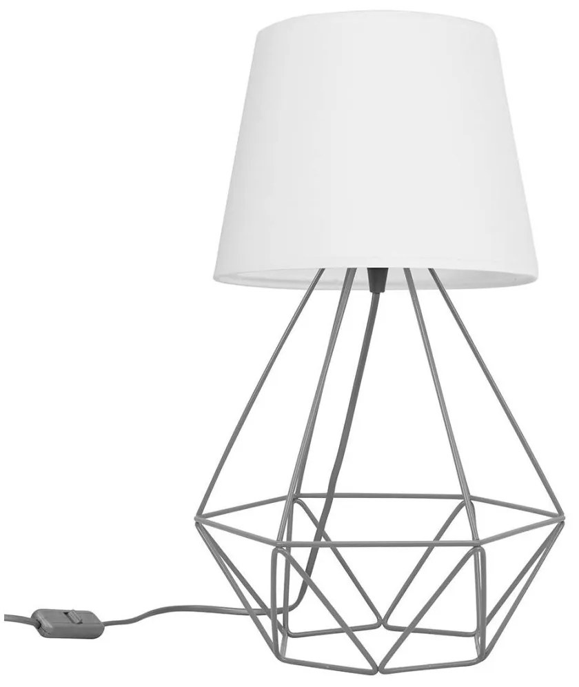 Stolná lampa Milano, 1x textilné tienidlo (výber zo 4 farieb), (výber z 3 farieb konštrukcie), d