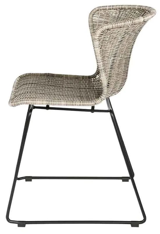Ratanová stolička / set 2 ks 78 × 55 × 54 cm