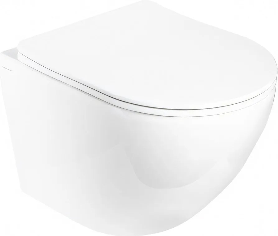 Hydroland Závesná WC misa so SoftClose sedadlom AGAT Tornádo, biela