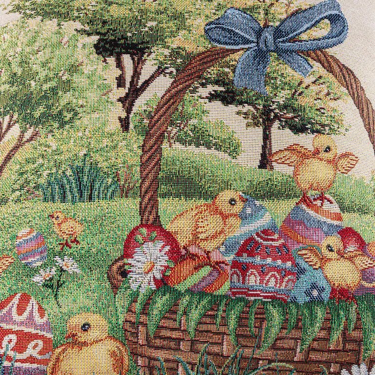 Gobelínová obliečka na vankúšik KURIATKA 45 x 45 cm