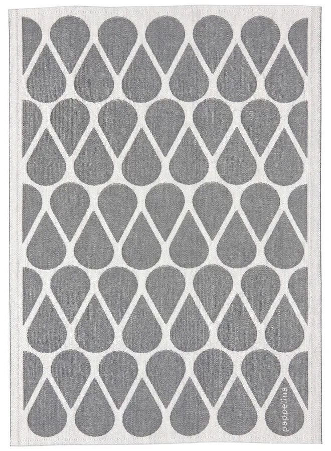 Utierka s prímesou ľanu 46x66 cm Otis Charcoal – Pappelina