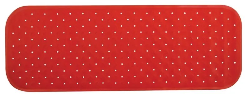 Spirella Protišmyková podložka do vane CLASS Premium, červená, 36 x 97 cm