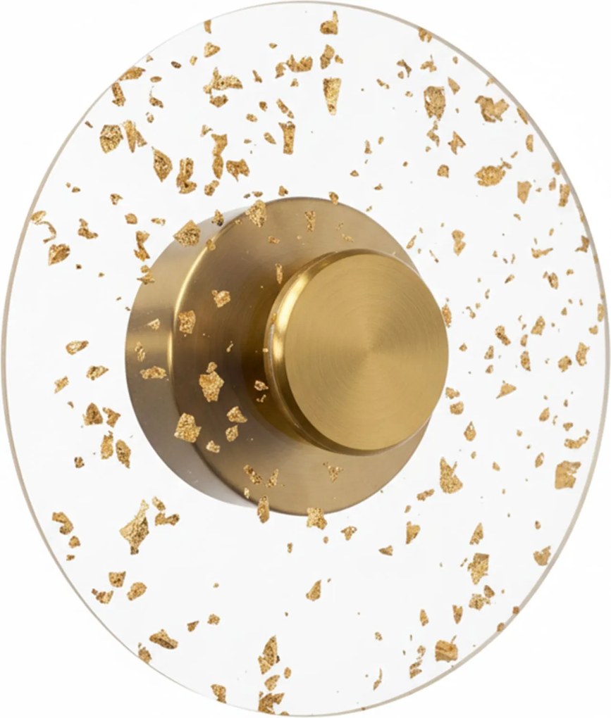 Toolight Toolight, LED nástenné svietidlo 20cm, 3,6W, 4000K, APP1795-W, zlatá matná, OSW-04363