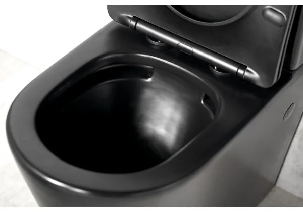 Sapho - Kombinované WC PACO, keramika/čierna