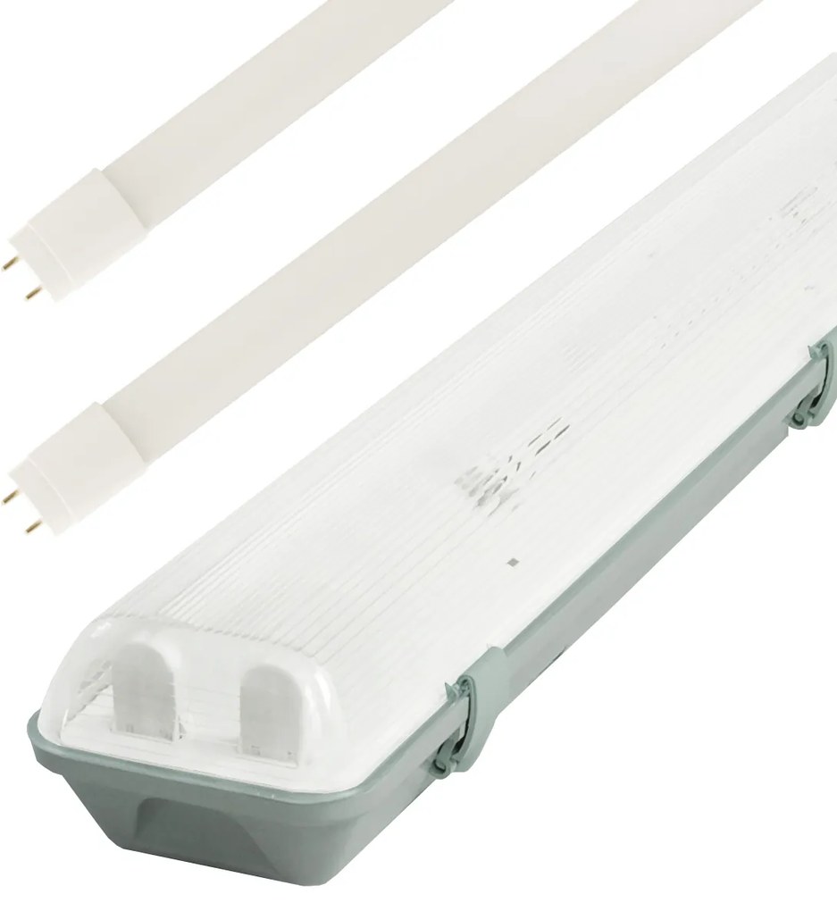 LED Solution Žiarivkové teleso 150cm IP65 + 2x LED trubice 22W Economy Barva světla: Denná biela TL3903A-2X58/B/1_216309