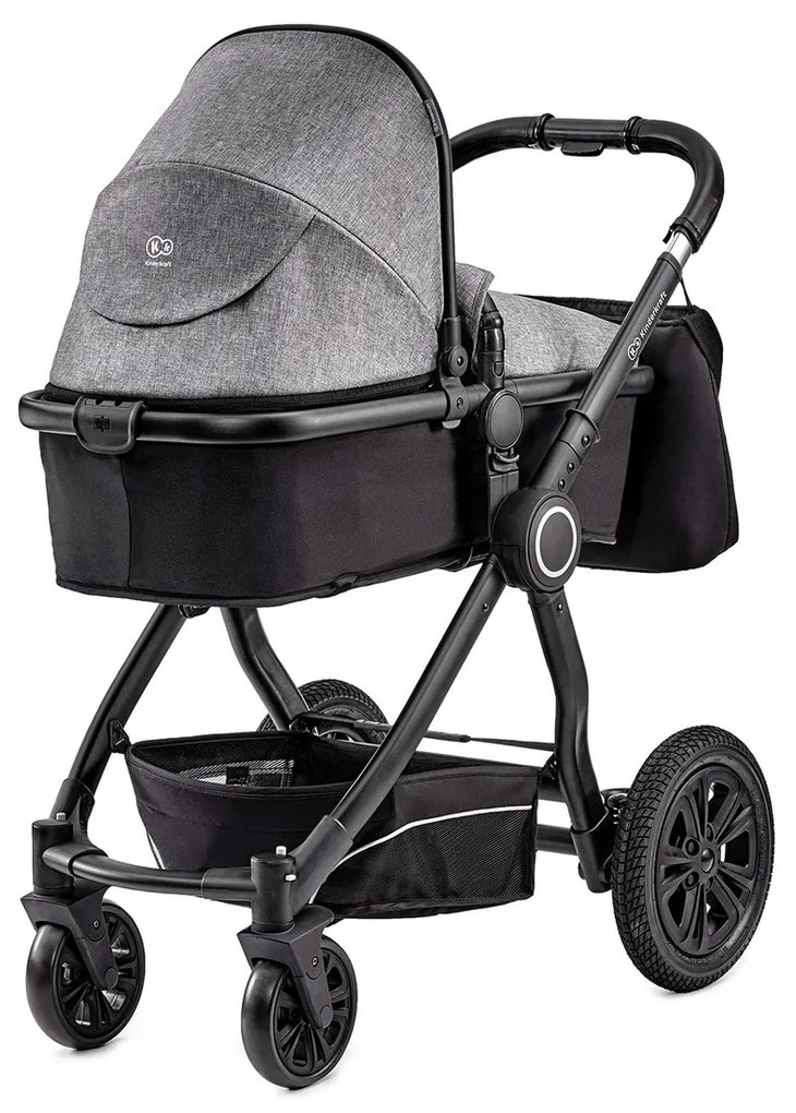 Kombinovaný kočík 3v1 Kinderkraft Veo - grey