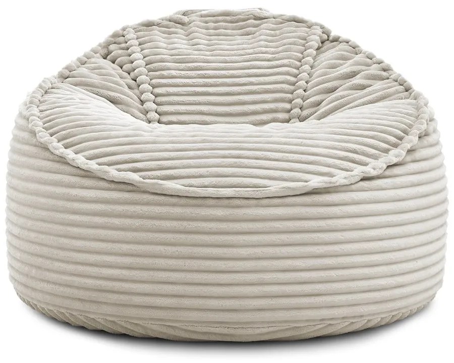 Béžový menčestrový sedací vak Socrate – Bobochic Paris