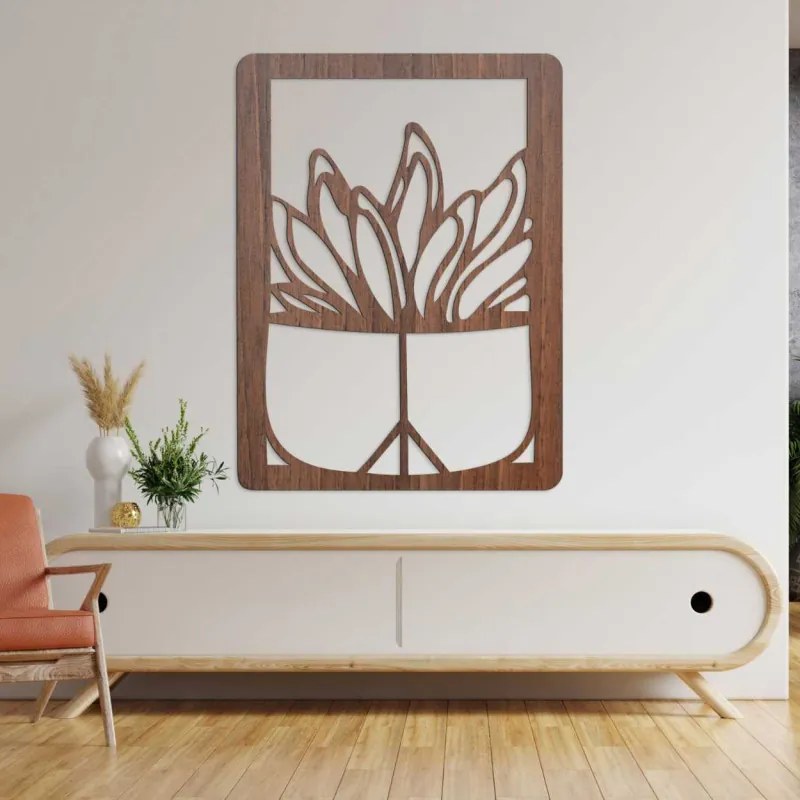 Drevený obraz s listovým motívom – moderná dekorácia domov | SENTOP HDF0402-D
