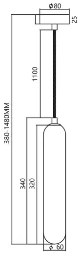 Luster na lanku PAX 1xG9/9W/230V zlatá
