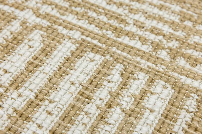 Obojstranný koberec BRUSSELS 206131/10820 béžový / krémový kruh