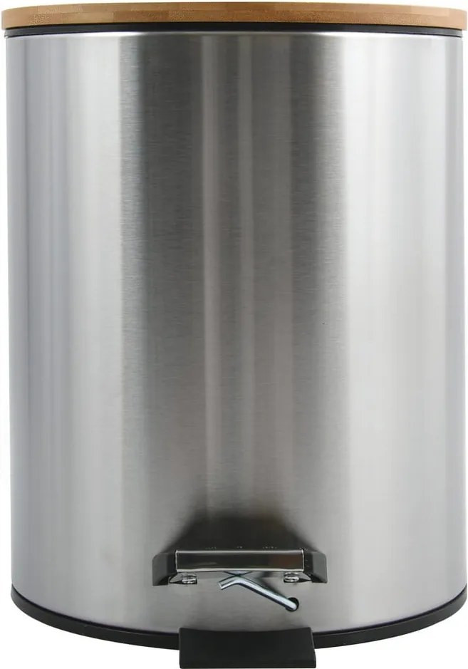 Nášľapný oceľový odpadkový kôš v matne striebornej farbe 3 l Adonis – Spirella