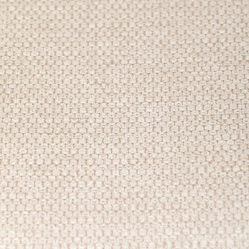 Relaxačné kreslo ušiak s taburetom ROYAL II — kov, látka, krémová