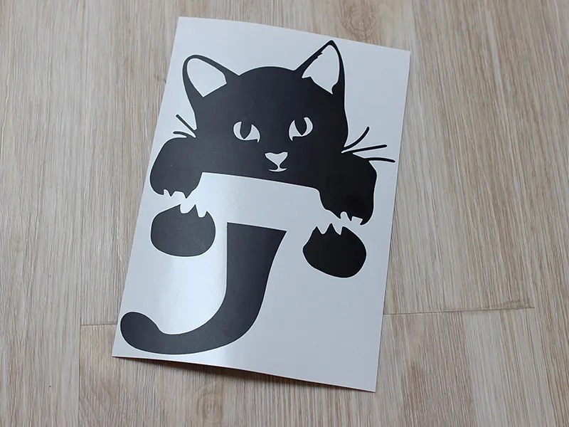 Mačiatko na vypínač nálepka na stenu 10 x 23 cm