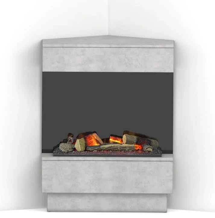 Elektrický krb Taravo Cassette 400/600 čierna/betón