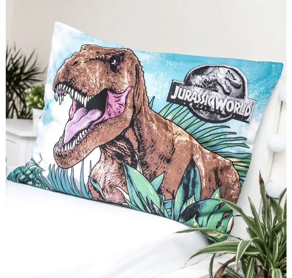 Svietiace bavlnené obliečky JURASSIC WORLD ROAR farebné Rozmer obliečky: 70 x 90 cm | 140 x 200 cm