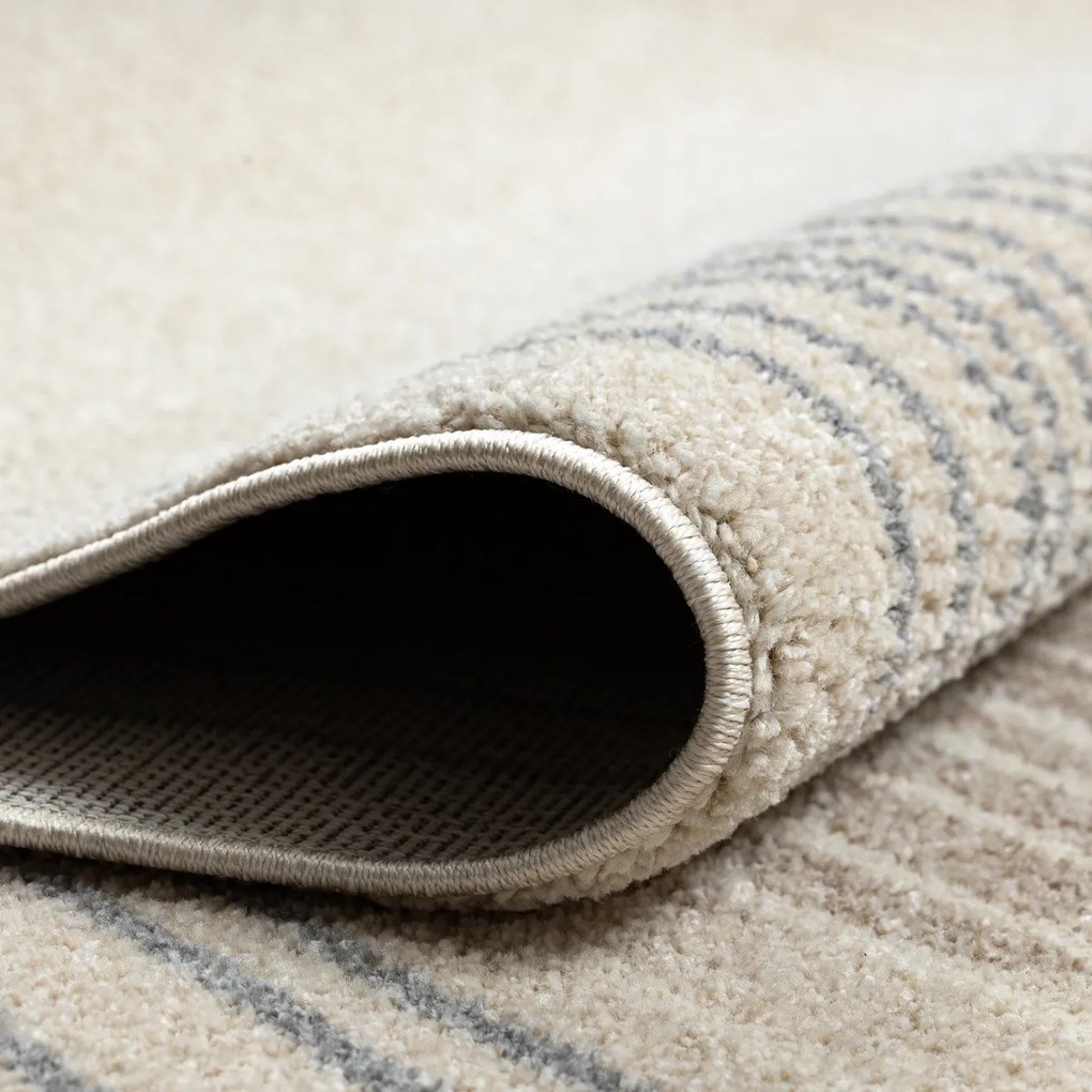 Dywany Łuszczów, Kusový koberec Fusion 0815 cream/beige, 200x290, béžová, kancelária