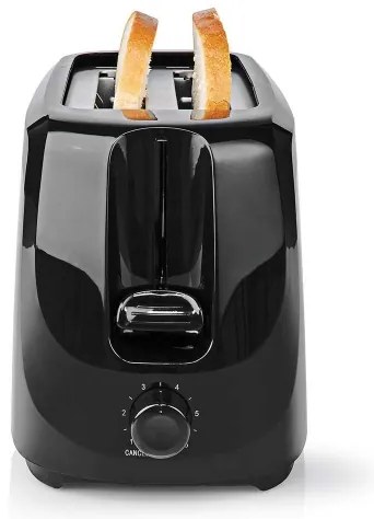 Nedis KABT150EBK - Hriankovač s dvoma otvormi 700W/230V čierna