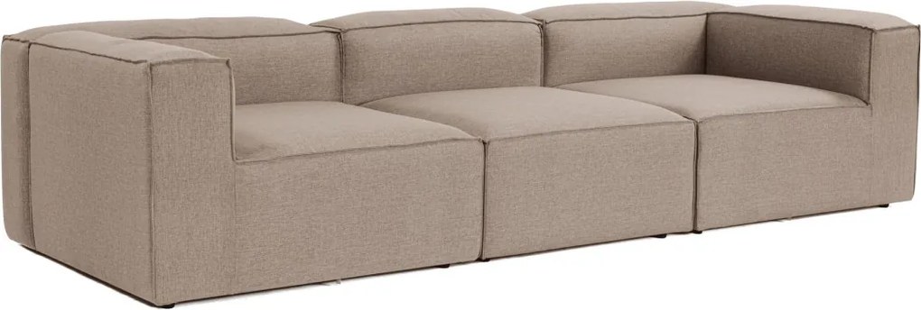 Třímístná pohovka Fora 296 cm hnědá