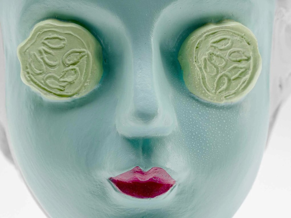 Cucumber Mask soška biela 20 cm