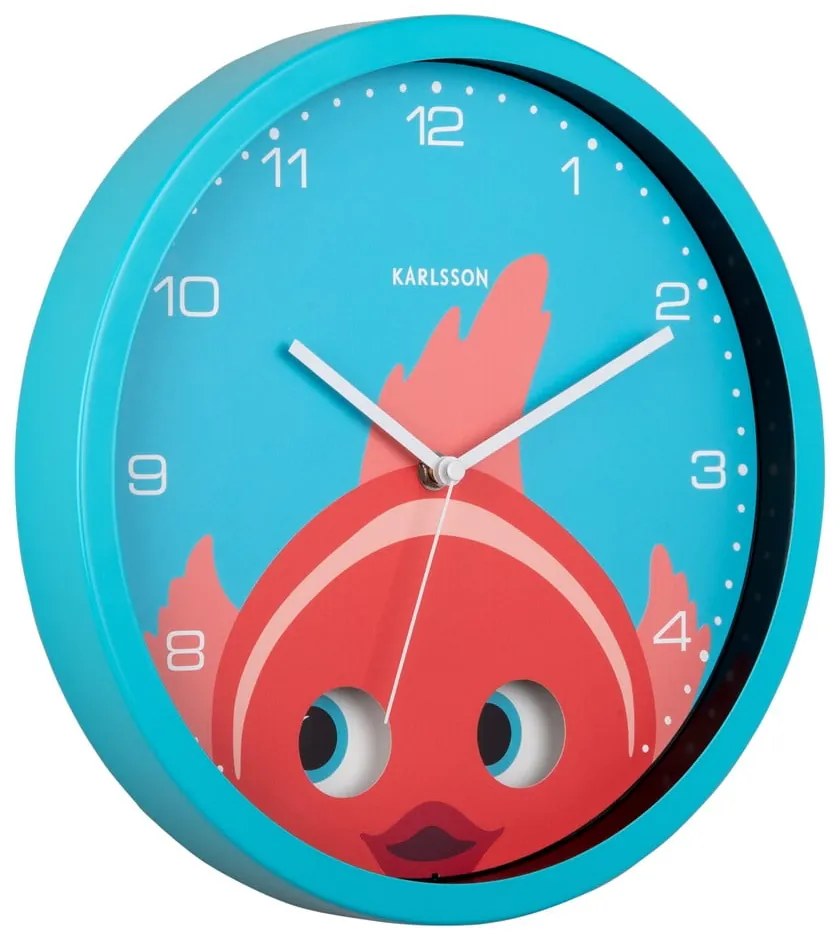 Detské hodiny ø 31 cm Peekaboo Goldfish – Karlsson