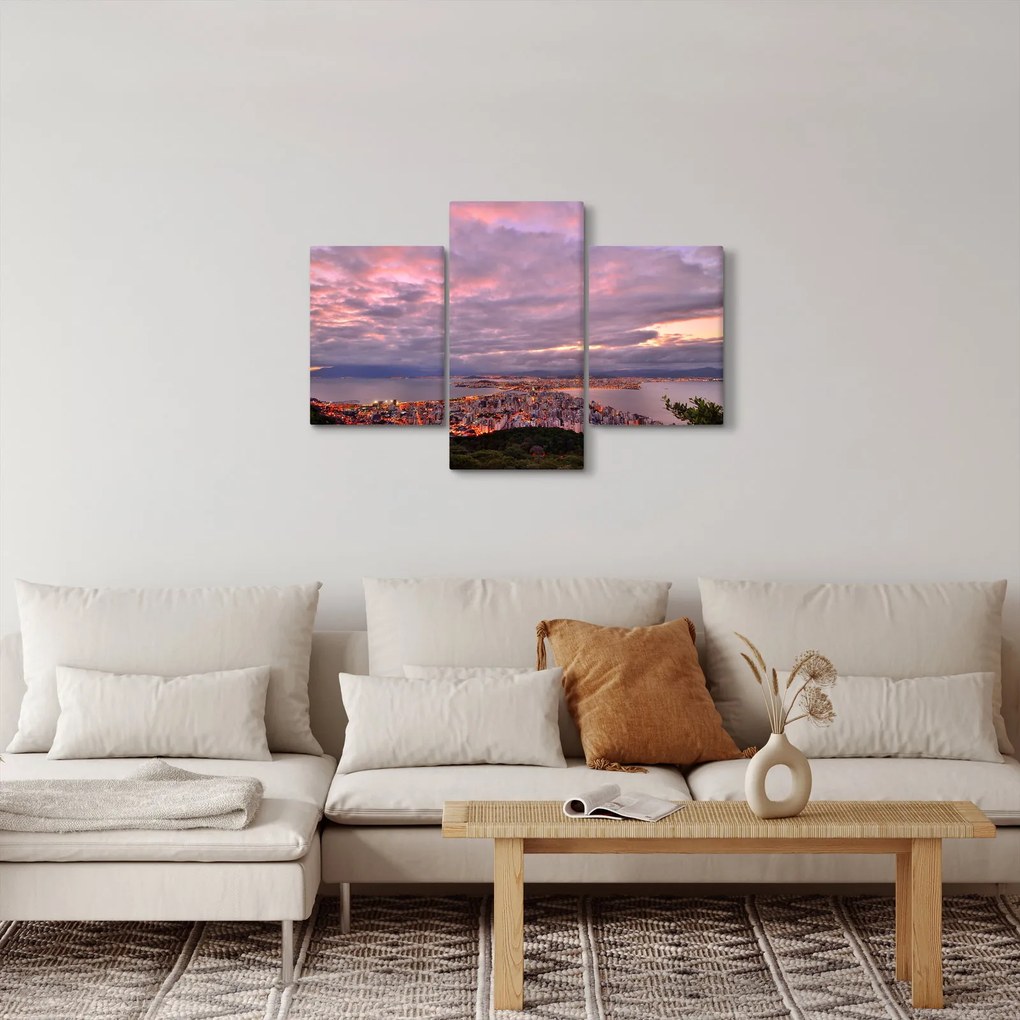 Obraz - Súmrak nad mestom (90x60 cm)