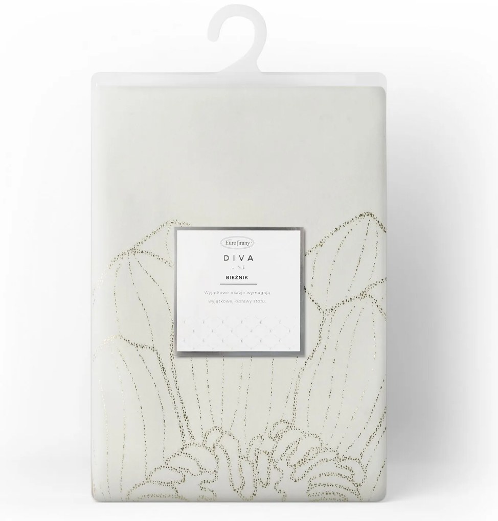 OBRUS BLINK 13 35X220 CM BIELY