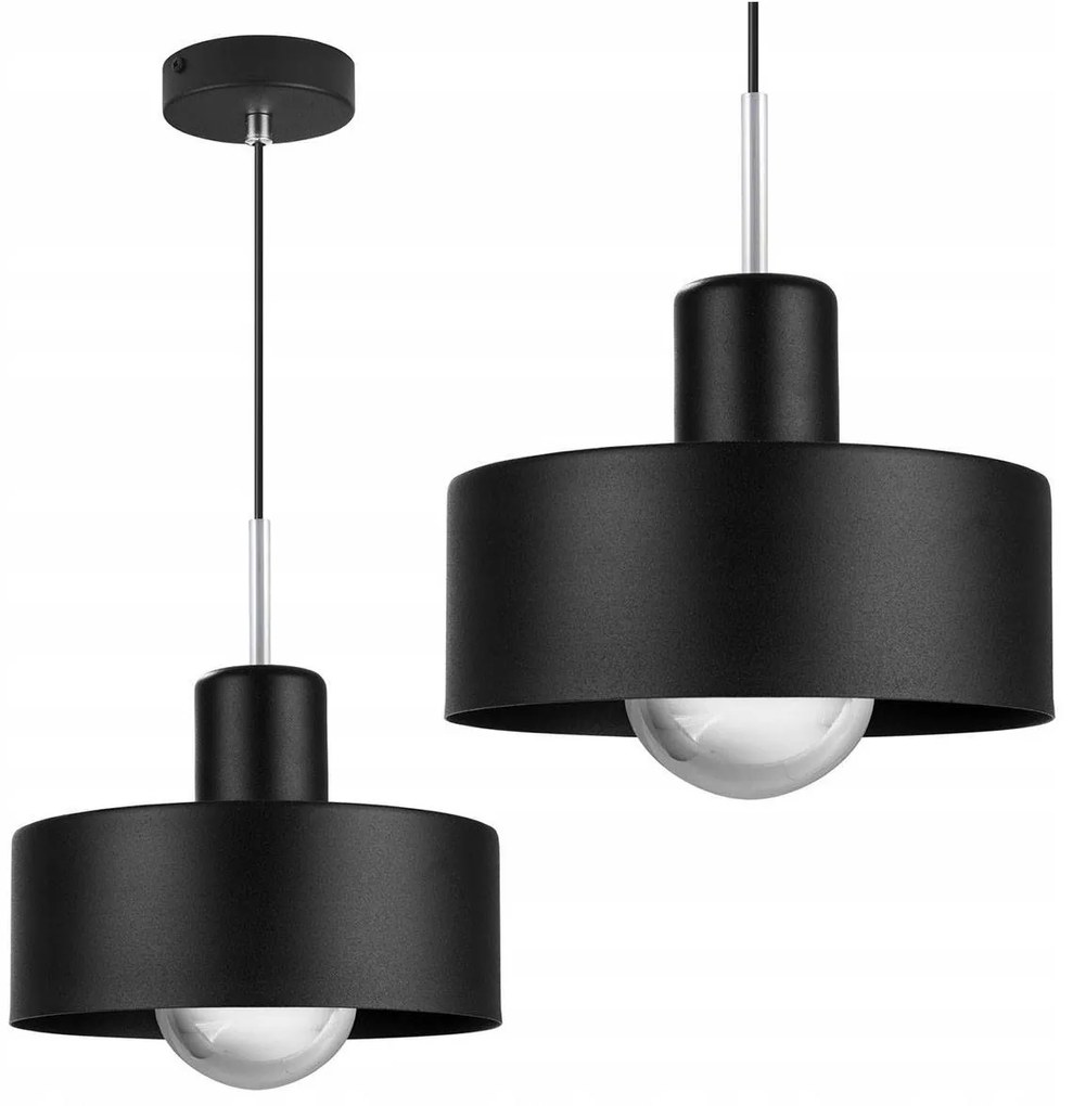 Závesné svietidlo Barcelona, 1x kovové tienidlo (výber z 2 farieb), ch