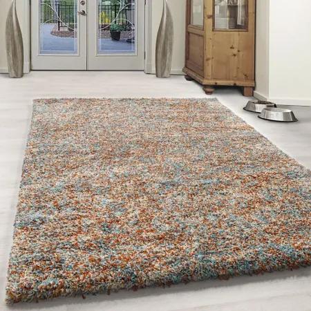 Koberce Breno Kusový koberec ENJOY SHAGGY 4500 Terra, oranžová, viacfarebná,80 x 250 cm