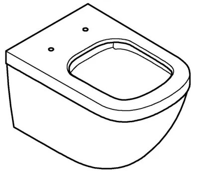 GROHE 39328000 - Závesné WC EURO CERAMIC 540 × 374 mm keramika/biela