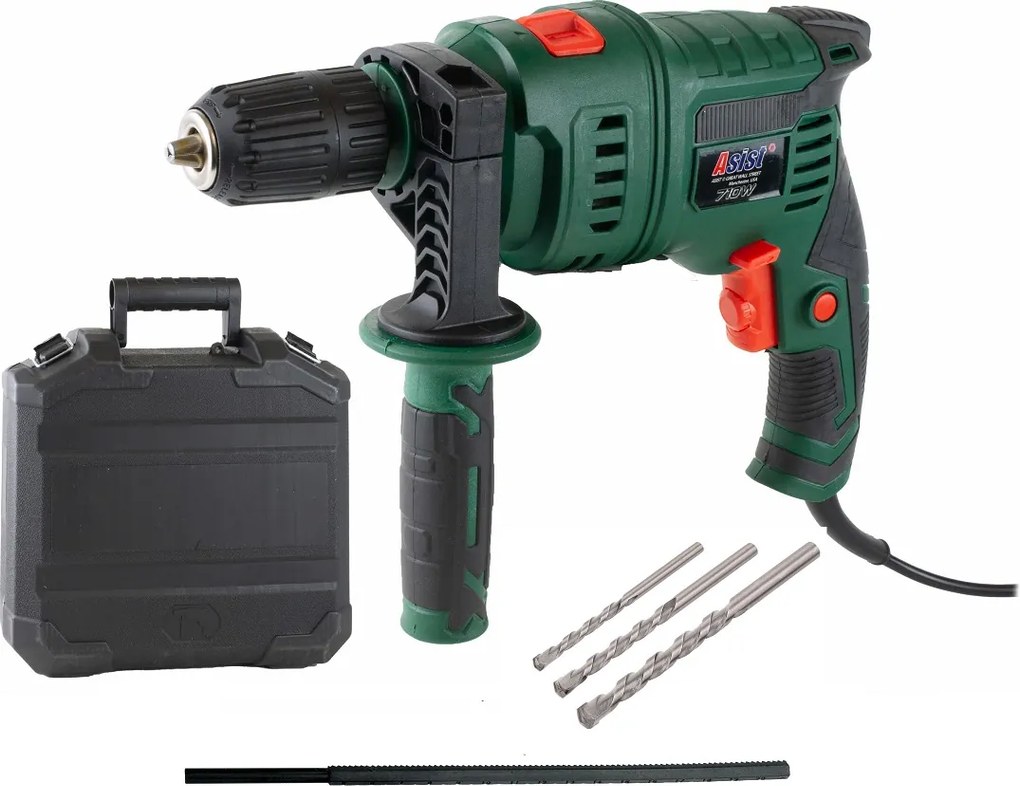 ASIST AE1P71DN-BMC Príklepová vŕtačka 710 W v kufríku