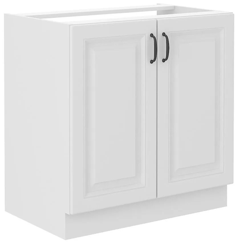 Kuchynská skrinka STILO biely mat/biely 80zl 2f bb