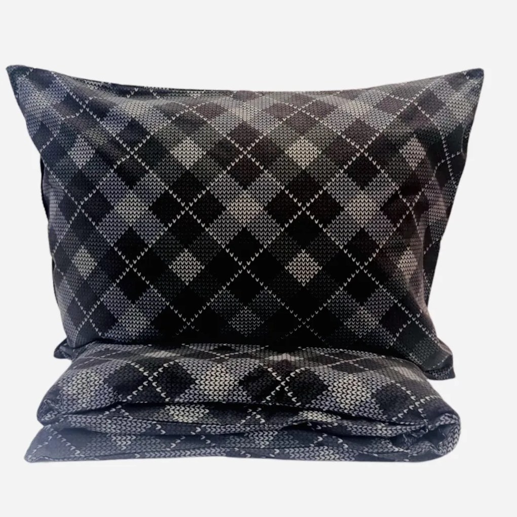 Flanel lepedők Black Winter 200x140cm+90x70cm TiaHome - 1x Vankúš 90x70cm, 1x Paplón 140x200cm