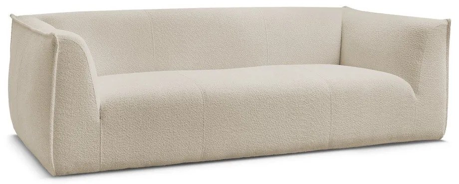 Béžová pohovka z textílie buklé 242 cm Giorgia – Bobochic Paris