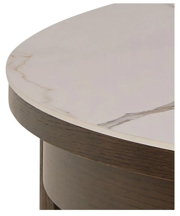 Okrúhly rozkladací jedálenský stôl s keramickou doskou ø 120 cm Southampton – Actona