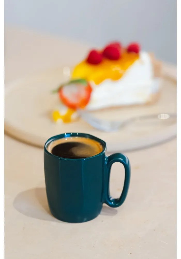 Tmavozelené kameninové hrnčeky v súprave 2 ks na espresso 80 ml Fuori – Vialli Design